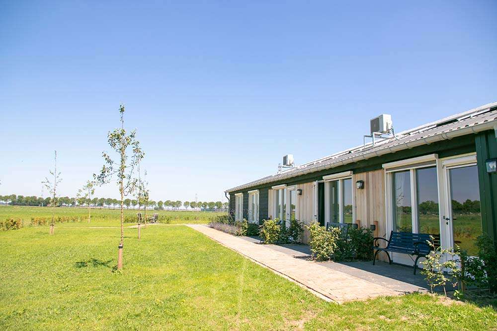 Tuin & Uitzicht • achterzijde B&B | Bed and Breakfast In ons Straatje, Kruisstraat Rosmalen - Noord-Brabant